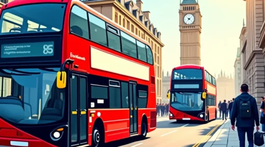 riding the London bus